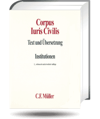 Cover eines Buchs aus der Reihe Corpus Iuris Civilis