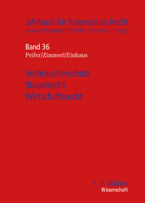 Cover eines Buchs aus der Reihe Jahrbuch für italienisches Recht